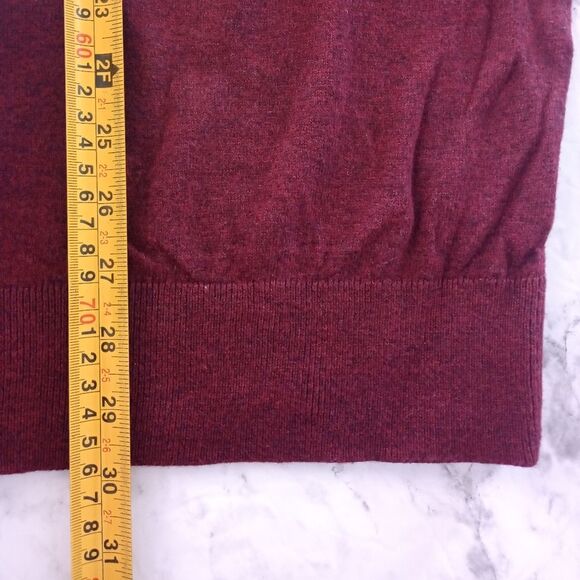 NWT Croft & Barrow Burgundy V Neck Sweater Size XL - Picture 5 of 6